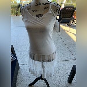 Gently worn once Wanna B top with lace bottom